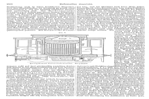 Eine Buchseite mit einer detaillierten Zeichnung eines Automotors mit beschrifteten Bauteilen, betitelt mit "Deutsches Patent 890,000,000 - Schematics of the Engine".