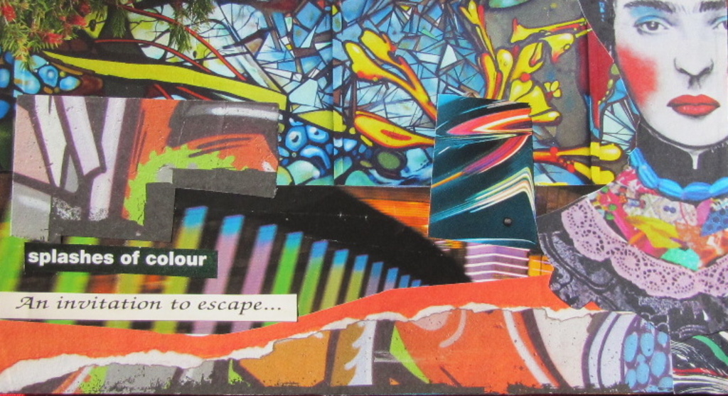 Eine Wand mit Graffiti und etwas Text darauf.