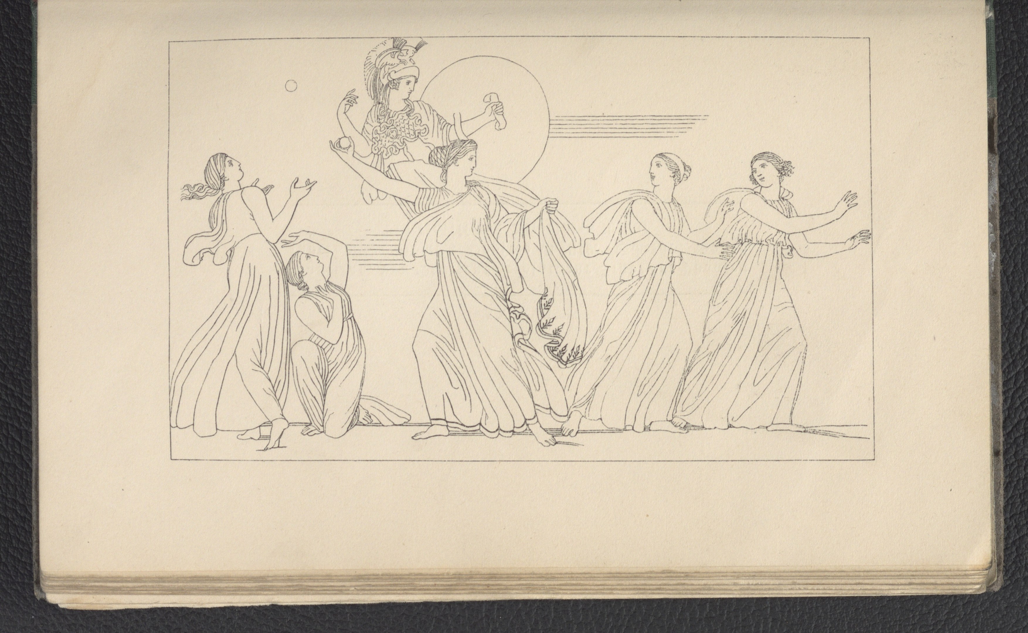 Ein Buchumschlag mit einer leuchtenden Illustration einer Gruppe tanzender Frauen in energischen, synchronen Posen.